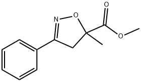 methyl 5-methyl-3-phenyl-4,5-dihydro-1,2-oxazole-5-carboxylate Structure