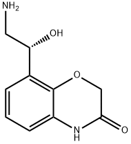 2H-1,4-Benzoxazin-3(4H)-one, 8-[(1R)-2-amino-1-hydroxyethyl]- 구조식 이미지