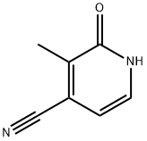 4-Pyridinecarbonitrile, 1,2-dihydro-3-methyl-2-oxo- Structure