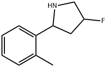 Pyrrolidine, 4-fluoro-2-(2-methylphenyl)- 구조식 이미지