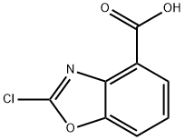 4-Benzoxazolecarboxylic acid, 2-chloro- Structure