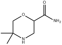 2-Morpholinecarboxamide, 5,5-dimethyl- Structure