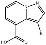 Pyrazolo[1,5-a]pyridine-4-carboxylic acid, 3-bromo- Structure