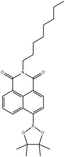 1H-Benz[de]isoquinoline-1,3(2H)-dione, 2-octyl-6-(4,4,5,5-tetramethyl-1,3,2-dioxaborolan-2-yl)- Structure