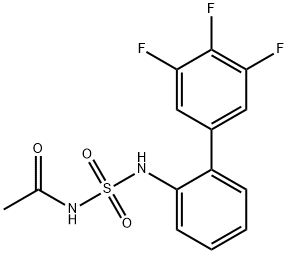 Acetamide, N-[[(3',4',5'-trifluoro[1,1'-biphenyl]-2-yl)amino]sulfonyl]- Structure