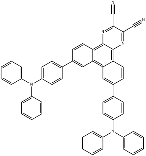 7,10-Bis(4-(diphenylamino)phenyl)-2,3 -dicyanopyrazino phenanthrene Structure