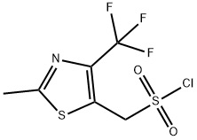 5-Thiazolemethanesulfonyl chloride, 2-methyl-4-(trifluoromethyl)- Structure