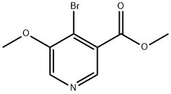 MethyI 4-bromo-5-methoxypyridine-3-carboaxylate Structure