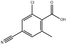 Benzoic acid, 2-chloro-4-cyano-6-methyl- 구조식 이미지