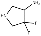 3-Pyrrolidinamine, 4,4-difluoro- Structure