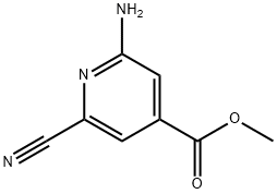 4-Pyridinecarboxylic acid, 2-amino-6-cyano-, methyl ester 구조식 이미지