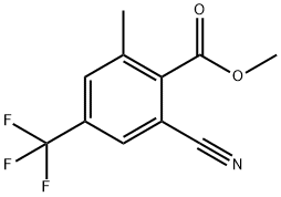 Benzoic acid, 2-cyano-6-methyl-4-(trifluoromethyl)-, methyl ester Structure