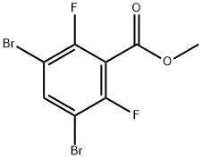 Benzoic acid, 3,5-dibromo-2,6-difluoro-, methyl ester Structure