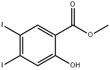 Benzoic acid, 2-hydroxy-4,5-diiodo-, methyl ester Structure