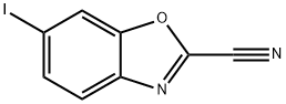 2-Benzoxazolecarbonitrile, 6-iodo- Structure