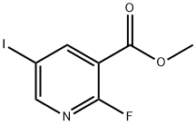 3-Pyridinecarboxylic acid, 2-fluoro-5-iodo-, methyl ester Structure