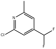 Pyridine, 2-chloro-4-(difluoromethyl)-6-methyl- 구조식 이미지