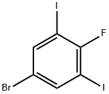 Benzene, 5-bromo-2-fluoro-1,3-diiodo- Structure