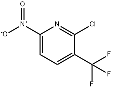 Pyridine, 2-chloro-6-nitro-3-(trifluoromethyl)- Structure