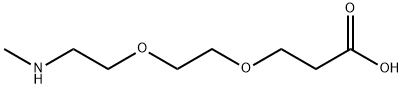Methylamino-PEG2-acid Structure