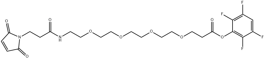 Mal-amido-PEG4-TFP ester Structure