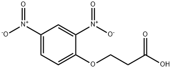 Propanoic acid, 3-(2,4-dinitrophenoxy)- Structure