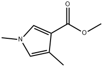 1H-Pyrrole-3-carboxylic acid, 1,4-dimethyl-, methyl ester Structure