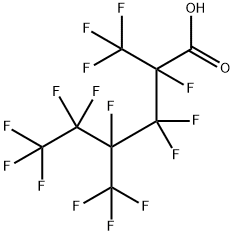 Hexanoic acid, 2,3,3,4,5,5,6,6,6-nonafluoro-2,4-bis(trifluoromethyl)- Structure