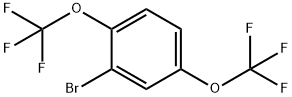 Benzene, 2-bromo-1,4-bis(trifluoromethoxy)- Structure