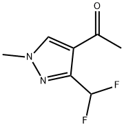 1-(3-(difluoromethyl)-1-methyl-1H-pyrazol-4-yl)ethanone Structure