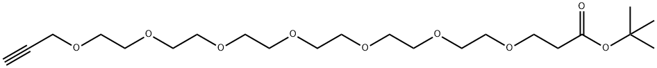 Propargyl-PEG7-t-butyl ester Structure