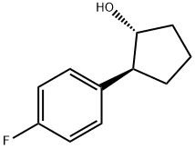 Cyclopentanol, 2-(4-fluorophenyl)-, (1R,2S)- Structure