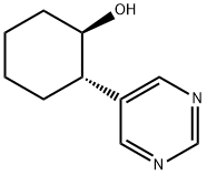 Cyclohexanol, 2-(5-pyrimidinyl)-, (1R,2S)- Structure