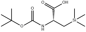 Alanine, N-[(1,1-dimethylethoxy)carbonyl]-3-(trimethylsilyl)- Structure