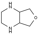 Furo[3,4-b]pyrazine, octahydro- Structure