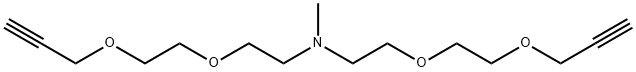 N-Me-N-(PEG2-propargyl)2 Structure