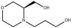 4-Morpholinepropanol, 3-(hydroxymethyl)-, (3R)- Structure