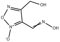 1,2,5-Oxadiazole-3-carboxaldehyde, 4-(hydroxymethyl)-, 3-oxime, 2-oxide (9CI) Structure