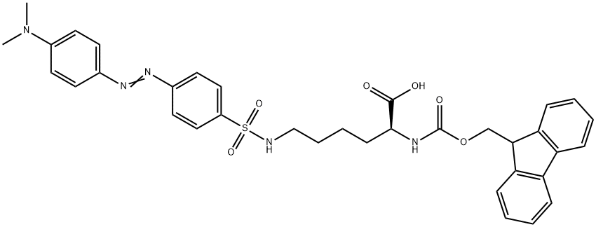 Fmoc-Lys(Dabsyl)-OH Structure