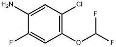 Benzenamine, 5-chloro-4-(difluoromethoxy)-2-fluoro- 구조식 이미지