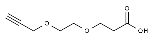 Propargyl-PEG2-acid Structure