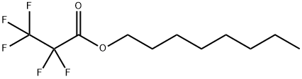 Propanoic acid, 2,2,3,3,3-pentafluoro-, octyl ester Structure