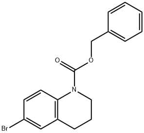 Benzyl 6-bromo-3,4-dihydro-2H-quinoline-1-carboxylate 구조식 이미지