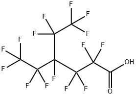 Hexanoic acid, 2,2,3,3,4,5,5,6,6,6-decafluoro-4-(1,1,2,2,2-pentafluoroethyl)- Structure