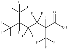 Hexanoic acid, 2,3,3,4,4,5,6,6,6-nonafluoro-2,5-bis(trifluoromethyl)- Structure