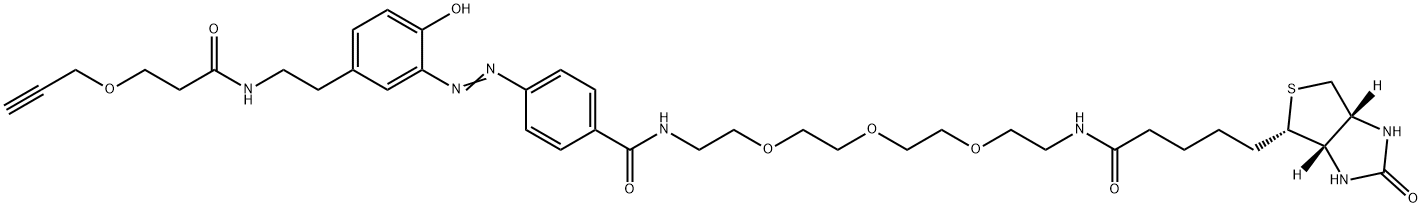 Diazo Biotin-PEG3-Alkyne Structure