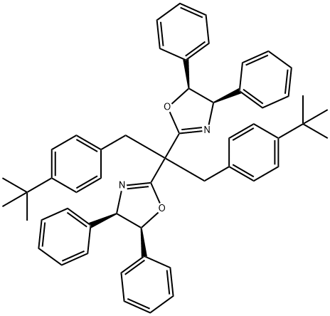 (4R,4'R,5S,5'S)- 2,2'-[2-[4-(1,1-dimethylethyl)phenyl]-1-
[[4-(1,1-
dimethylethyl)phenyl]methyl]ethylidene]bis[4,5-
dihydro-4,5-diphenyl-Oxazole Structure