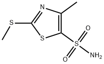 5-Thiazolesulfonamide, 4-methyl-2-(methylthio)- Structure