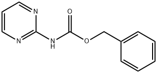 Carbamic acid, N-2-pyrimidinyl-, phenylmethyl ester Structure