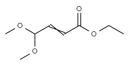 2-Butenoic acid, 4,4-dimethoxy-, ethyl ester Structure